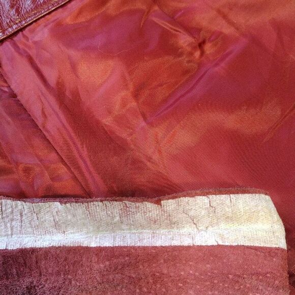 Vintage Burgundy Red Leather Pants 30L - Picture 9 of 11